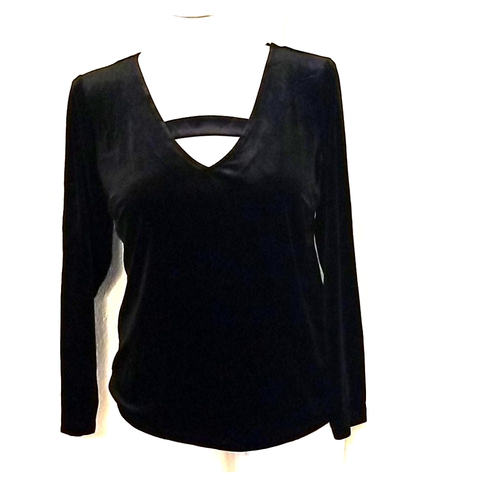 Black velvet top